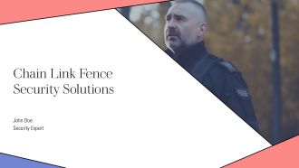 Chain Link Fence Security Solutions PPT Information AT