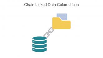 Chain Linked Data Colored Icon In Powerpoint Pptx Png And Editable Eps Format