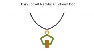 Chain Locket Necklace Colored Icon In Powerpoint Pptx Png And Editable Eps Format