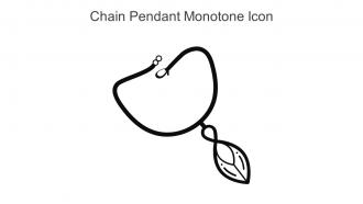 Chain Pendant Monotone Icon In Powerpoint Pptx Png And Editable Eps Format