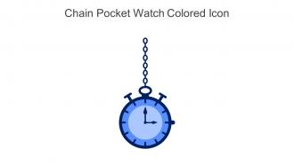 Chain Pocket Watch Colored Icon In Powerpoint Pptx Png And Editable Eps Format