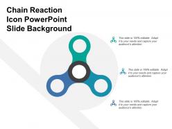 Chain Reaction Icon Powerpoint Slide Background