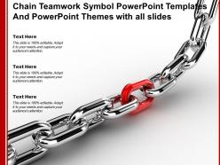 Chain teamwork symbol powerpoint templates and powerpoint themes with all slides