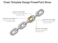Chain template design powerpoint show
