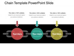 Chain template powerpoint slide