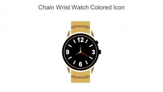 Chain Wrist Watch Colored Icon In Powerpoint Pptx Png And Editable Eps Format