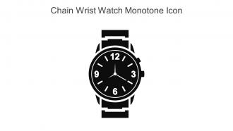 Chain Wrist Watch Monotone Icon In Powerpoint Pptx Png And Editable Eps Format