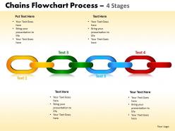 Chains flowchart process diagram 4 stages style 1 3