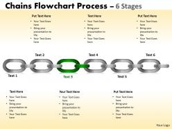Chains flowchart process diagram 6 stages style 1
