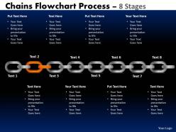 Chains flowchart process diagram 8 stages style 1 2