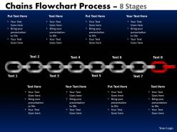 Chains flowchart process diagram 8 stages style 1 2