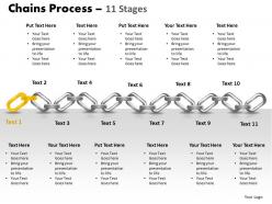 Chains process 11 stages powerpoint slides and ppt templates 0412
