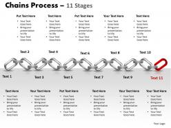 Chains process 11 stages powerpoint slides and ppt templates 0412