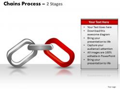 Chains process 2 stages powerpoint slides and ppt templates 0412