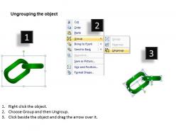 Chains process 3 stages powerpoint slides and ppt templates 0412