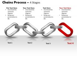Chains process 4 stages powerpoint slides and ppt templates 0412