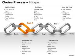 Chains process 5 stages powerpoint slides and ppt templates 0412