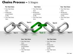 Chains process 5 stages powerpoint slides and ppt templates 0412