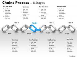 Chains process 8 stages