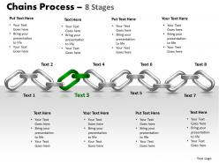 Chains process 8 stages powerpoint slides and ppt templates 0412
