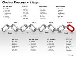 Chains process 8 stages powerpoint slides and ppt templates 0412