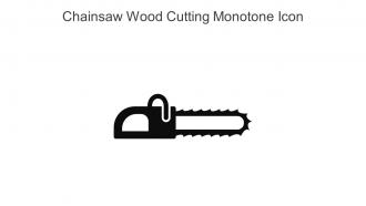 Chainsaw Wood Cutting Monotone Icon In Powerpoint Pptx Png And Editable Eps Format