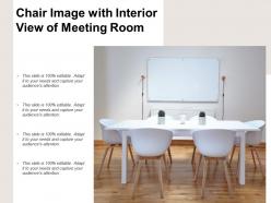 Chair image with interior view of meeting room