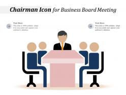 Chairman icon for business board meeting