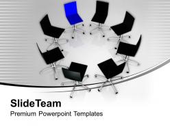Chairs in circle leadership powerpoint templates ppt themes and graphics 0213