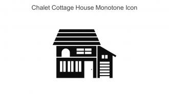 Chalet Cottage House Monotone Icon In Powerpoint Pptx Png And Editable Eps Format
