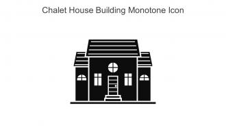 Chalet House Building Monotone Icon In Powerpoint Pptx Png And Editable Eps Format