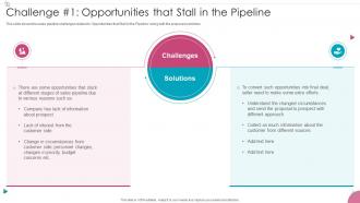 Challenge 1 Opportunities That Pipeline Sales Process Management To Increase Business Efficiency