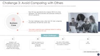 Challenge 3 Avoid Comparing With Others Critical Dimensions And Scenarios Of CIO Transition