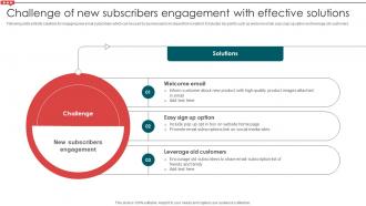 Challenge Of New Subscribers Engagement With Effective Email Campaign Development Strategic
