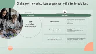 Challenge Of New Subscribers Strategic Email Marketing Plan For Customers Engagement
