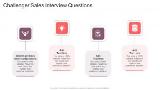 Challenger Sales Interview Questions In Powerpoint And Google Slides Cpb