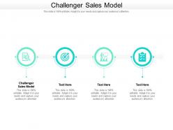 Challenger sales model ppt powerpoint presentation inspiration background image cpb