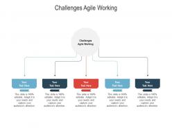 Challenges agile working ppt powerpoint presentation portfolio icons cpb