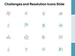 Challenges and resolution icons slide technology c1039 ppt powerpoint presentation slides elements