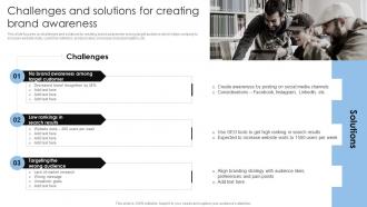 Challenges And Solutions For Creating Brand Marketing Strategies To Achieve