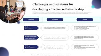 Challenges And Solutions For Developing Effective Self Leadership
