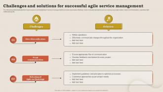 Challenges And Solutions For Successful Agile Service Management