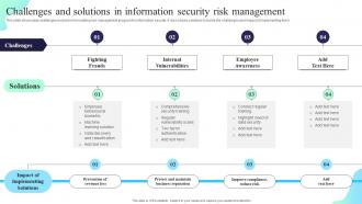 Challenges And Solutions In Information Security Formulating Cybersecurity Plan