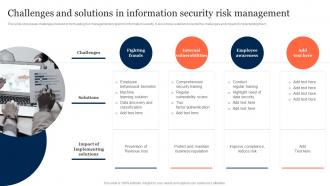 Challenges And Solutions In Information Security Risk Management