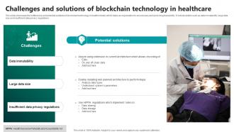 Challenges And Solutions Of Blockchain Technology In Healthcare