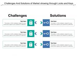 Challenges and solutions of market showing through locks and keys