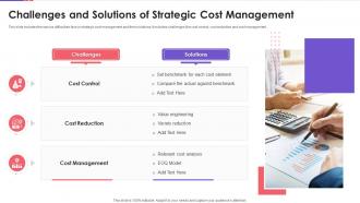 Challenges And Solutions Of Strategic Cost Management