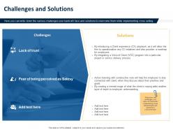 Challenges and solutions ppt powerpoint presentation styles design templates