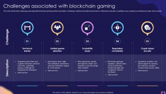 Challenges Associated With Blockchain Gaming Introduction To Blockchain Enabled Gaming BCT SS