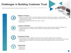 Challenges building customer trust generate consumer confidence grow your startup business ppt good